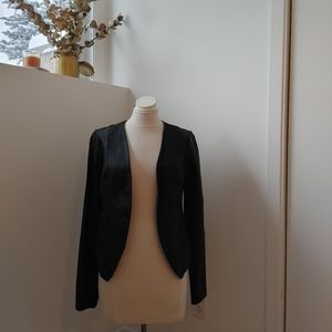 Imitation leather jacket, Dynamite, medium, black